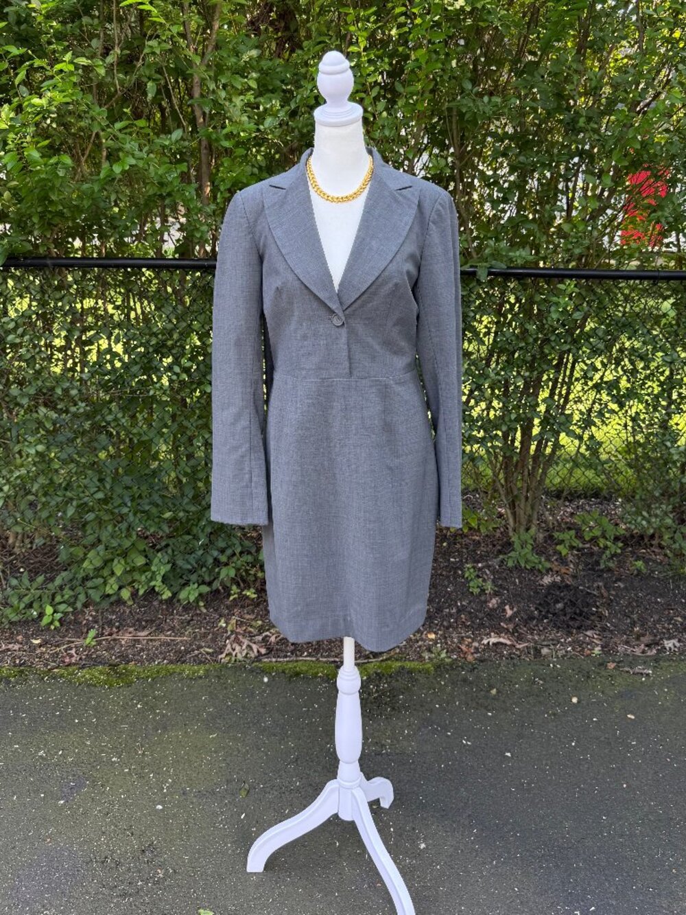 Sandra Angelozzi One Button Blazer Dress
